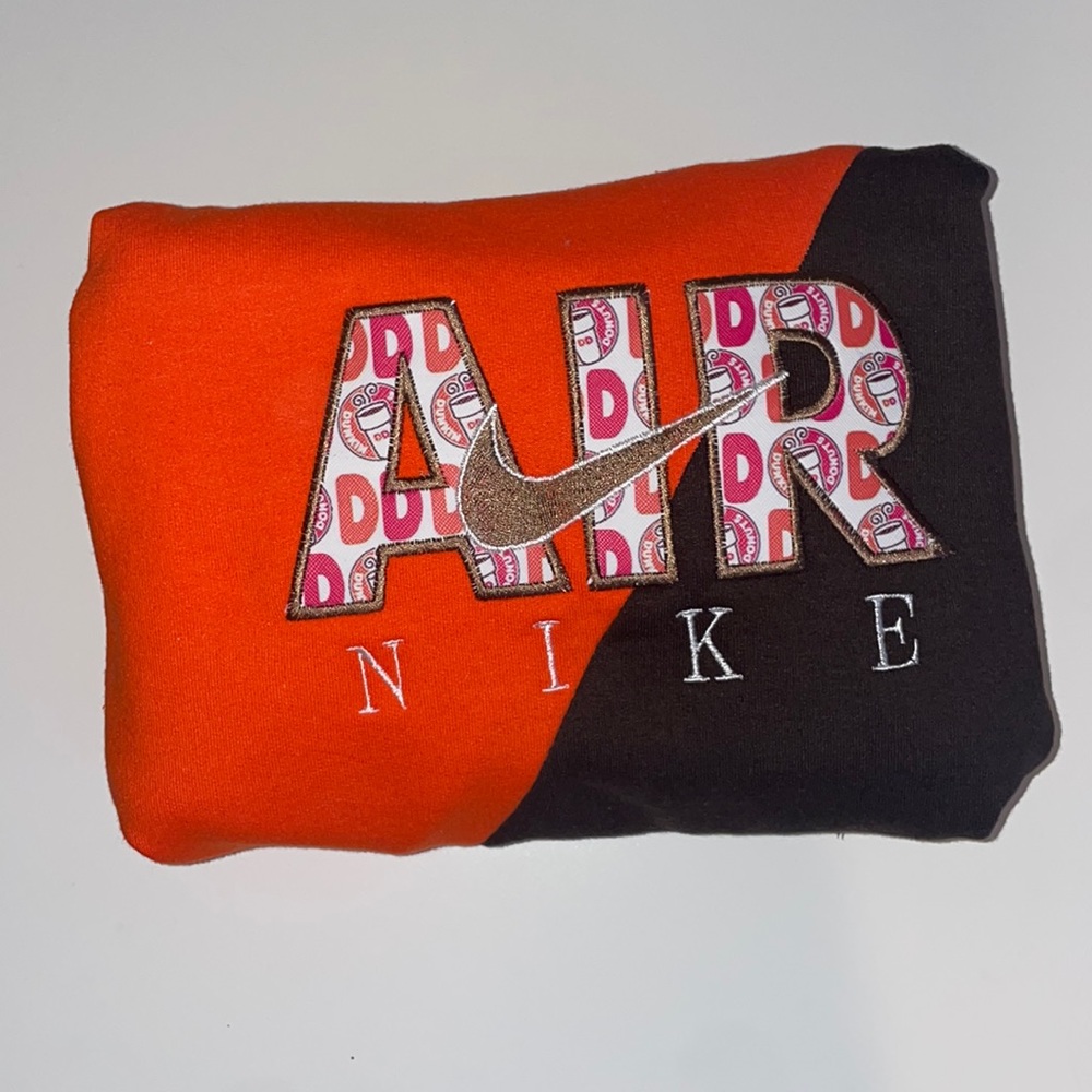 Two-Tone Nike Air Dunkin Crewneck